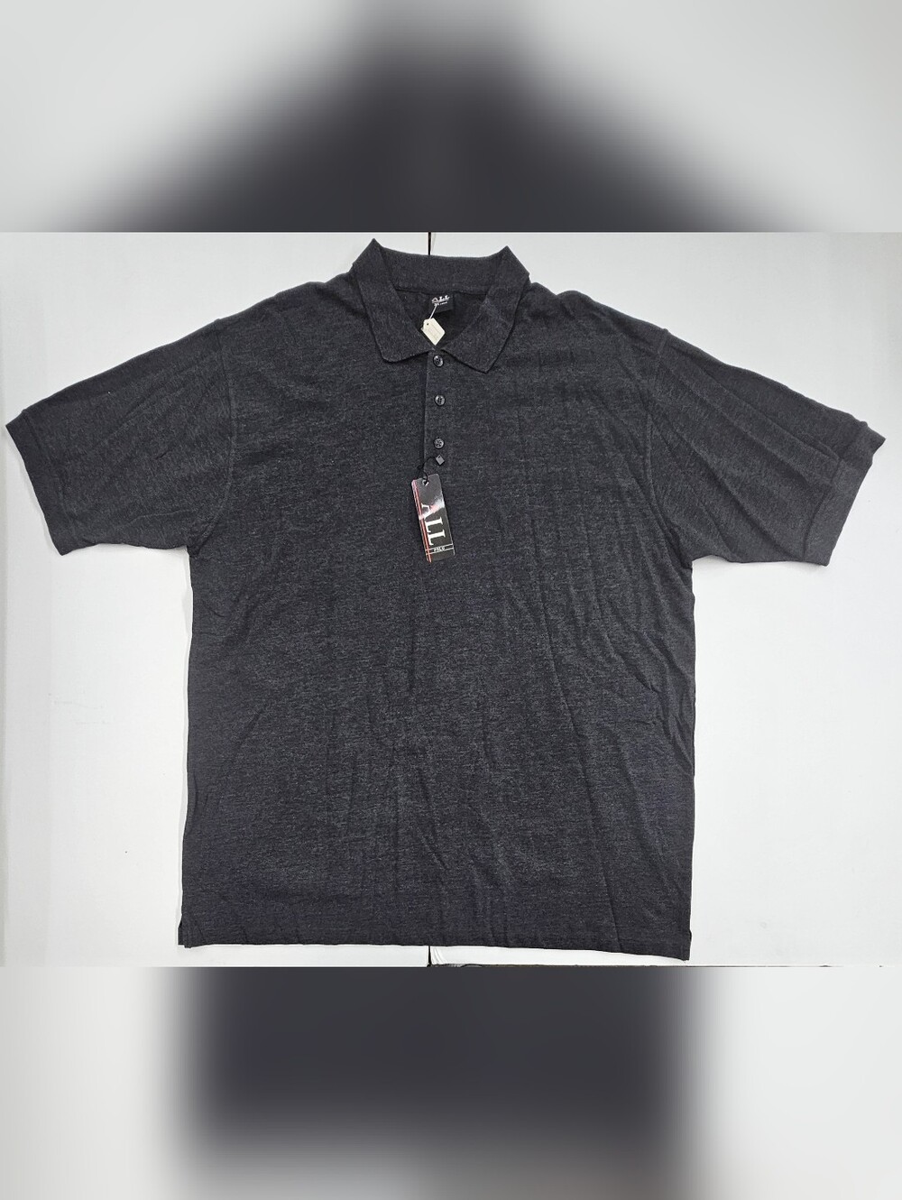NWT ALL Polo Men’s 3XL Shirt Charcoal Gray Short Sleeve Pique Big & Tall Classic